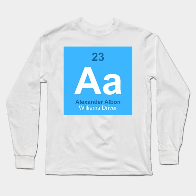 Alexander Albon Driver Element Long Sleeve T-Shirt by GreazyL